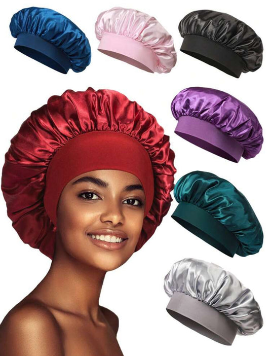 Bonnet en satin protecteur